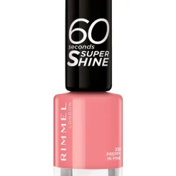 New Rimmel London 60 Seconds Supershine Nagellak 235 Preppy In Pink 8 ML Preppy In Pink 235