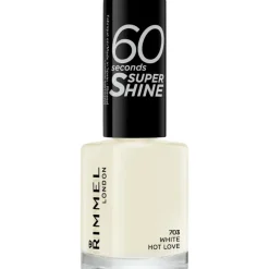 New Rimmel London 60 Seconds Supershine Nagellak 8 ML 703 White Hot Love