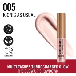 Best Rimmel London Multi Tasker Turbocharged Glow Liquid Illuminator Highlighter - Roze - 005 Iconic As Usual