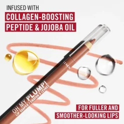 Discount Rimmel London Oh My Plump! Lip Liner - Nude - 010 Iconic Beige