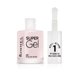 New Rimmel London Super Gel French Manicure 091 English Rose