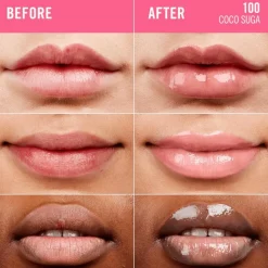 New Rimmel London Thrill Seeker Glassy Gloss Lipgloss 10 ML 100 Coco Suga