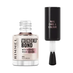 Hot Rimmel London Wonder'Bond Care+Color Nagellak - Roze - 003 Slip Dress
