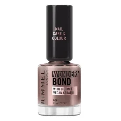Hot Rimmel London Wonder'Bond Care+Color Nagellak - Bruin - 006 Chai Treat