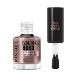 Hot Rimmel London Wonder'Bond Care+Color Nagellak - Bruin - 006 Chai Treat