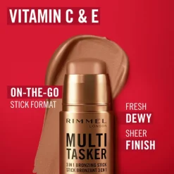 Hot Rimmel London Rimmel Multi-Tasker Bronzer & Contour Stick 001 Light