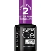 New Rimmel London Rimmel SuperGel Top Coat Nail Polish Lacquer Top Coat Glitter Effect 002 12 ML