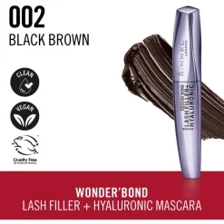 New Rimmel London Rimmel Wonder'bond Lash Filler + Hyaluronic Mascara 002 Brown