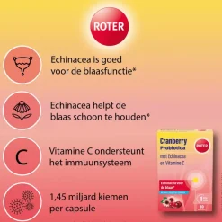 Hot Roter Cranberry + Probiotica 30 Stuks
