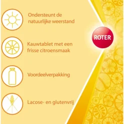 New Roter Vitamine C 70 mg citroen 800 kauwtabletten