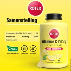 Online Roter Vitamine C 1000 mg citroen 50 tabletten
