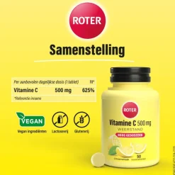 Discount Roter Vitamine C 500 mg Citroen 50 tabletten