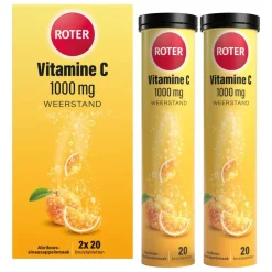 New Roter Vitamine C Bruis 1000 mg Abrikoos-Sinaasappel 40 bruistabletten