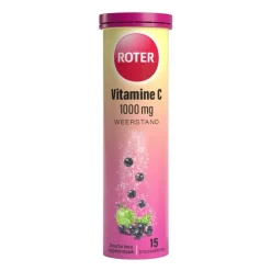New Roter Vitamine C 1000mg Bruistabletten Appel/Zwarte Bes15 stuks