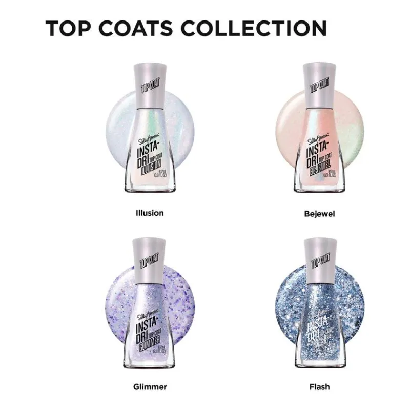 Outlet Sally Hansen Insta-Dri Top Coat - Paars - 131 Glimmer
