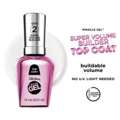 Sale Sally Hansen Miracle Gel Top Coat - Transparant - 114 SuperVolume Builder