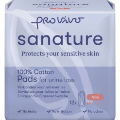 Clearance Sanature Pro Vivo 100% Katoenen Incontinentieverband Mini 12 stuks