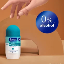 New Sanex Dermo Total Protection Deodorant Roller 50 ML