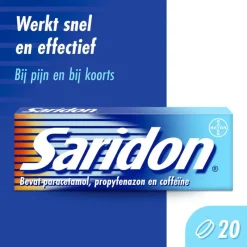 Online Saridon snel bij stevige hoofdpijn 20 tabletten