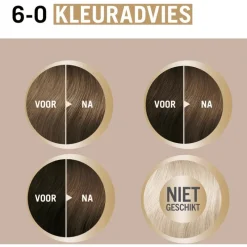 Outlet Schwarzkopf Creme Supreme Haarkleuring 6-0 Natuurlijk Lichtbruin