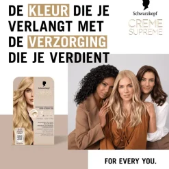 Hot Schwarzkopf Creme Supreme Haarkleuring 9-0 Natuurlijk Lichtblond