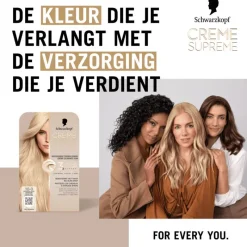 Clearance Schwarzkopf Creme Supreme Haarkleuring 10-0 Natuurlijk Extra Lichtblond