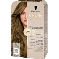 Sale Schwarzkopf Creme Supreme Haarkleuring 7-0 Natuurlijk Donkerblond