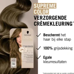 Sale Schwarzkopf Creme Supreme Haarkleuring 7-0 Natuurlijk Donkerblond