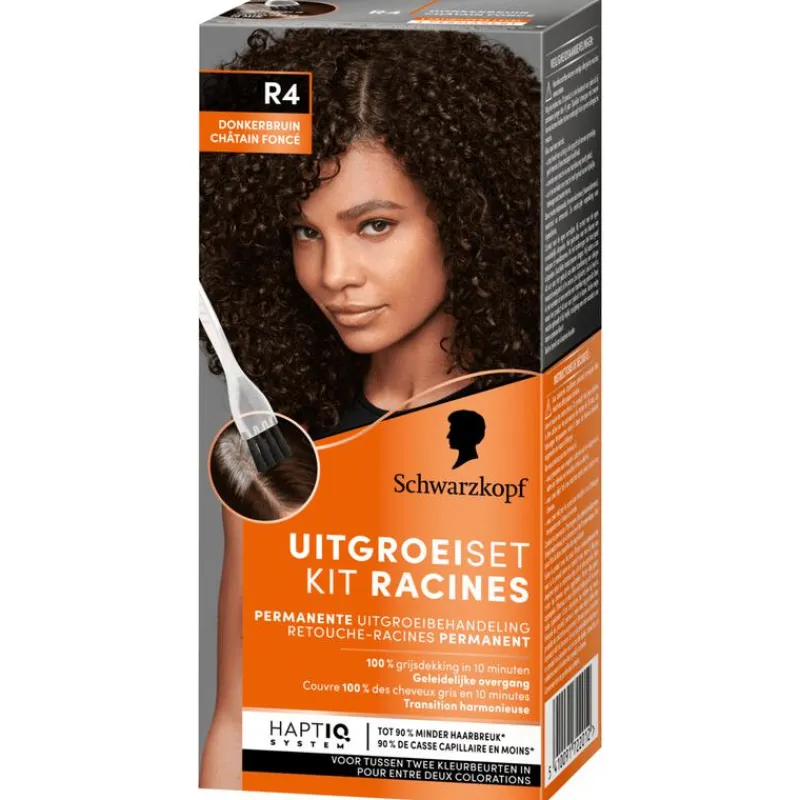 Online Schwarzkopf Permanent Color Uitgroeiset R4 Donkerbruin