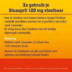 Discount Sinaspril Vloeibaar paracetamol 120 mg 100 ML