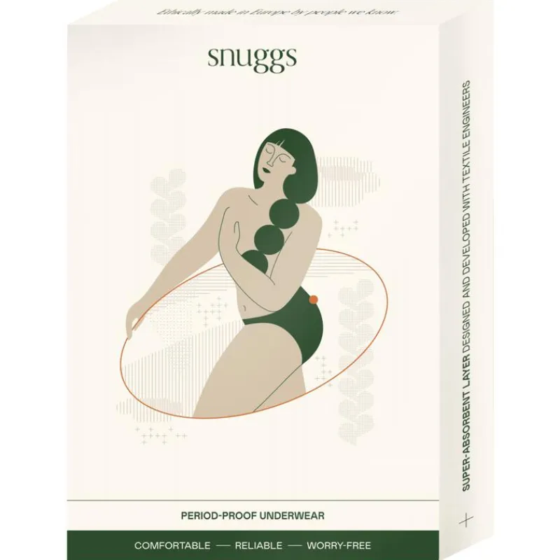 Best Snuggs period underwear Active highrise light black S