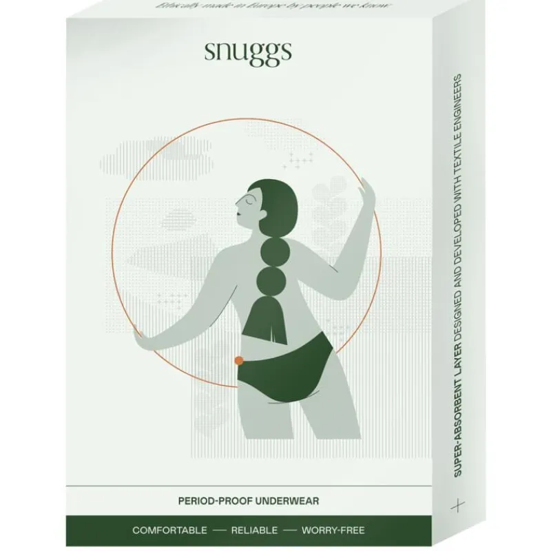 Best Snuggs period underwear Active highrise light black S