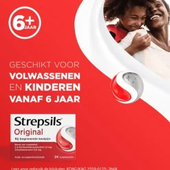 Hot Strepsils zuigtabletten normaal 24 stuks