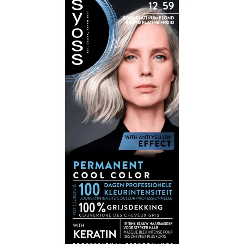 New Syoss Haarverf 12-59 Cool Platinum Blond