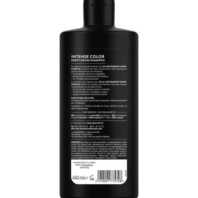 New Syoss Intense Color Shampoo 440 ML