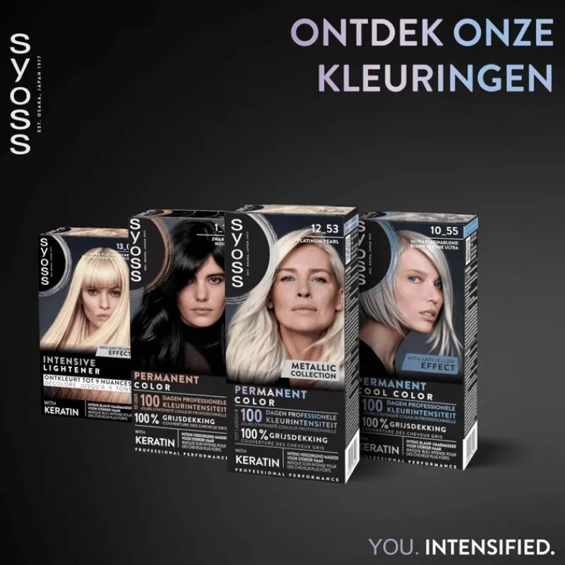 Outlet Syoss Metallic Collection Haarkleuring 12-53 Platinum Pearl