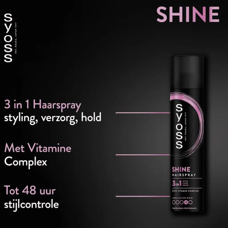 Clearance Syoss Shine Hold Haarspray 300 ML