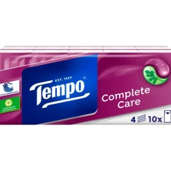 Clearance Tempo Complete Care 4-Laags Zakdoekjes 10 pakjes