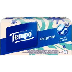 Discount Tempo Original Box 4 Laags Zakdoekjes 100 stuks