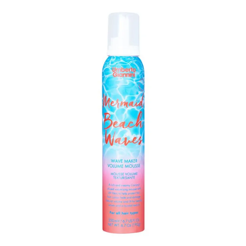 New Umberto Giannini Mermaid Beach Waves Wave Maker Volume Mousse 200 ML