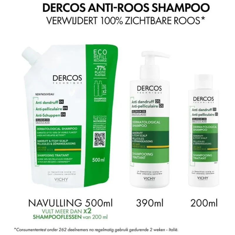 Clearance Vichy Dercos Anti-Roos Shampoo Droog Haar 200 ML