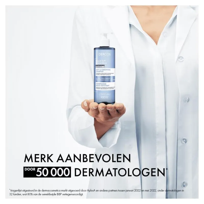 New Vichy Dercos Mineral Doux Zachte Shampoo 400 ML