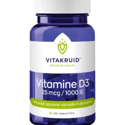 New Vitakruid Vitamine D3 25 mcg / 1000 IE - 120 tabletten