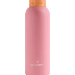 Hot Waterdrop Thermo Steel RVS Drinkfles 600 ML Pastel Roze