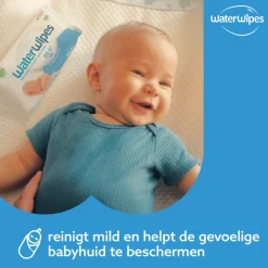 Best Waterwipes Billendoekjes Plasticvrij Gevoelige Huid Voordeeldoos 12x60 stuks