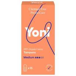 Yoni 100% Biologische Tampons Medium