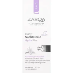 Outlet Zarqa Hydra Plus Sensitive Nachtcrème 50 ML
