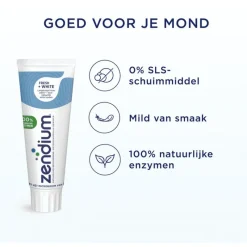 Discount Zendium Fresh+White Tandpasta 75 ML