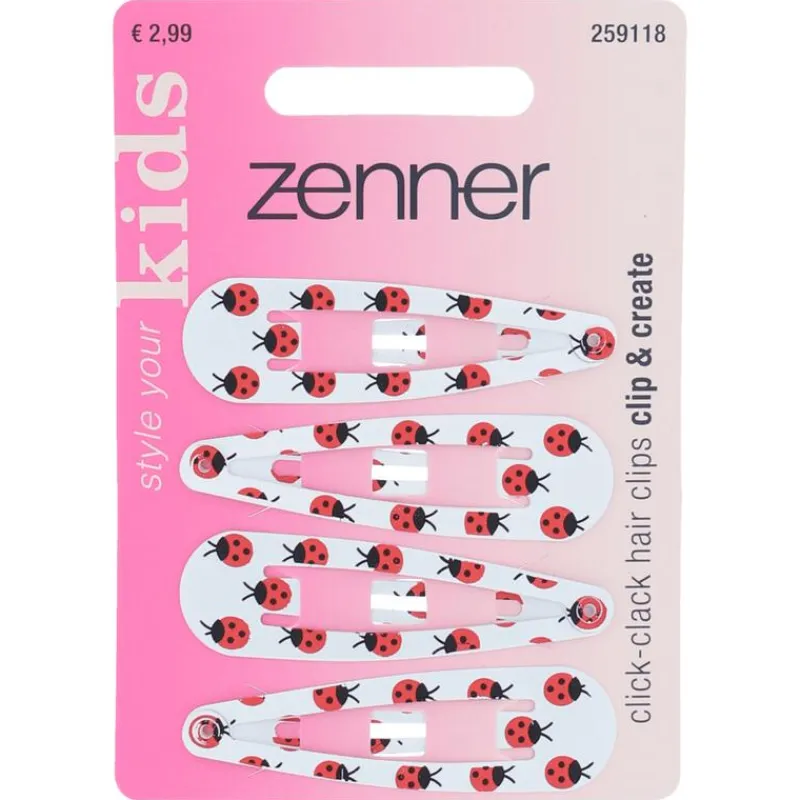 Clearance Zenner Klik-klak haarspeld kids 4x