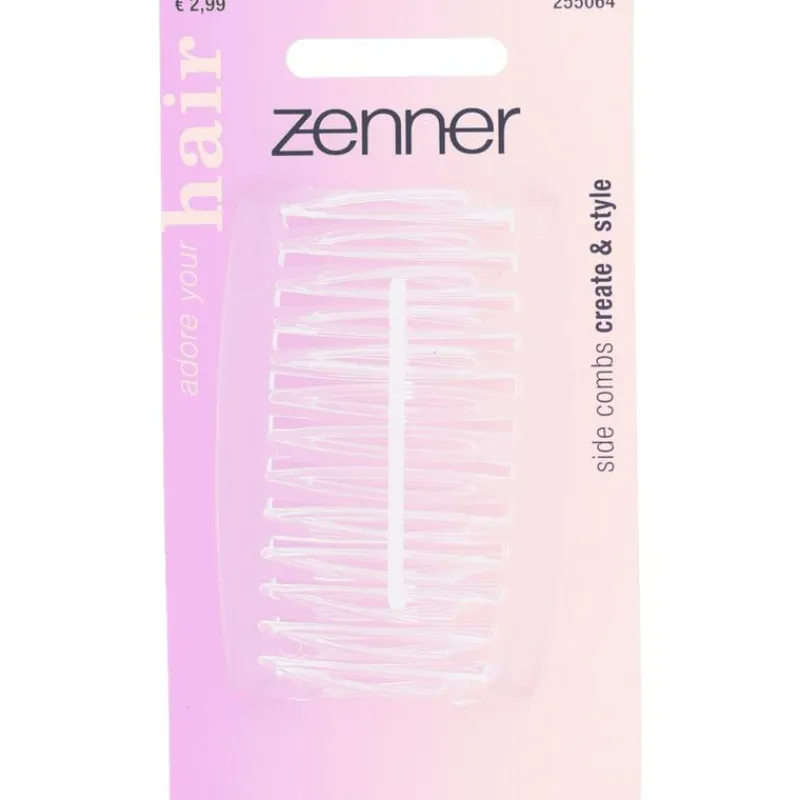 Online Zenner Zijkammen transparant 2x